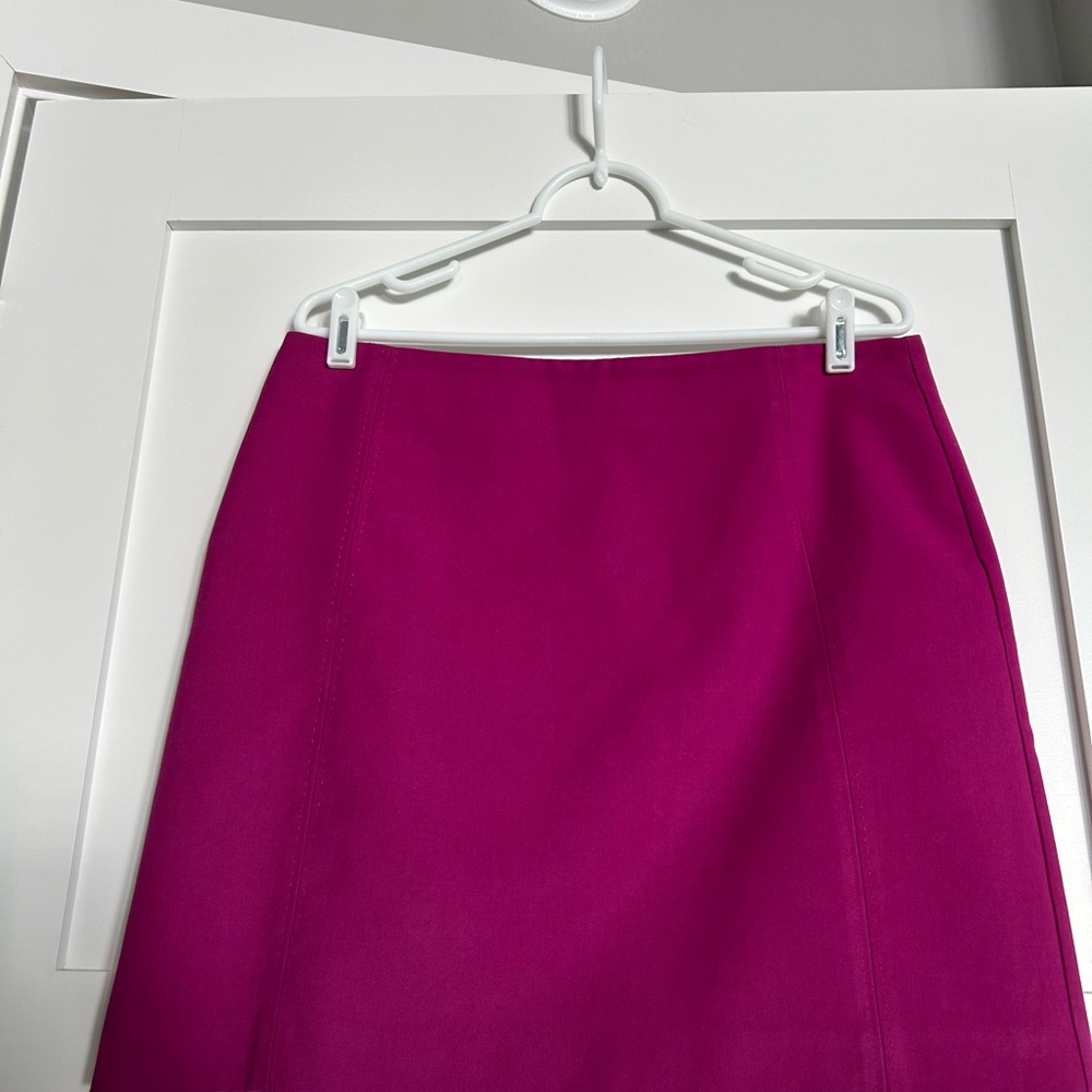 Ann Taylor Loft Magenta Skirt 12P